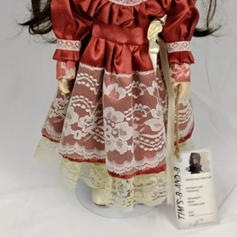 Tim’s B and B Custom Gothic Horror Porcelain Doll – Handmade OOAK Creepy Collect - Picture 2 of 11